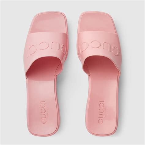 gucci pink rubber shoes